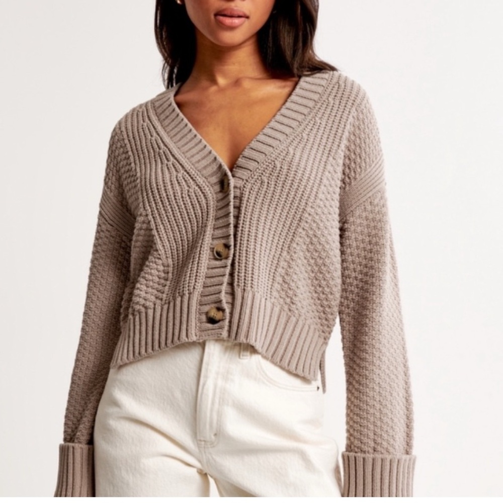 Abercrombie & Fitch Cameron Seed Stitch Cardigan.